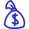 money-bag-hand-blauw