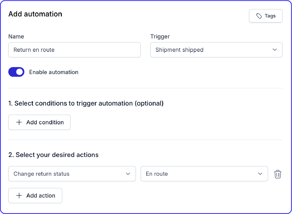 Examples of powerful automations | Returnless