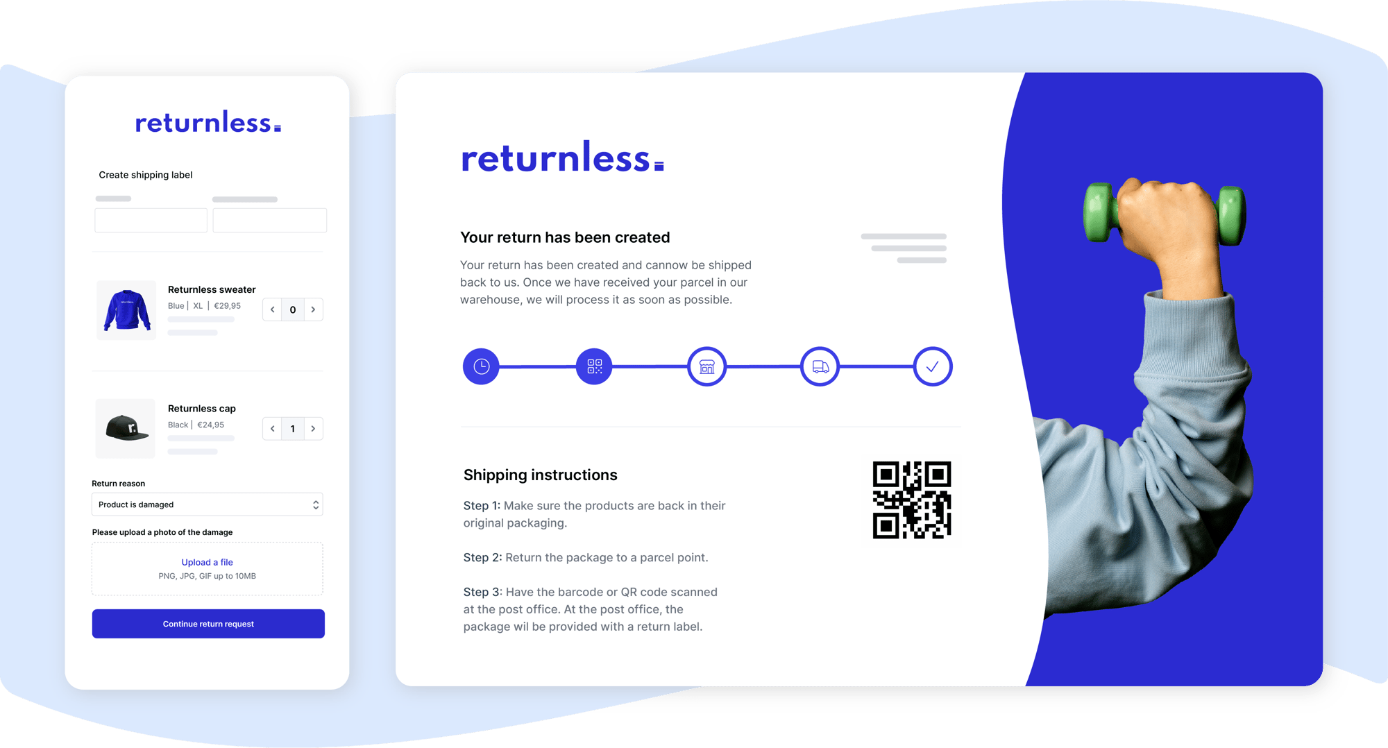 Smart return form for your webshop