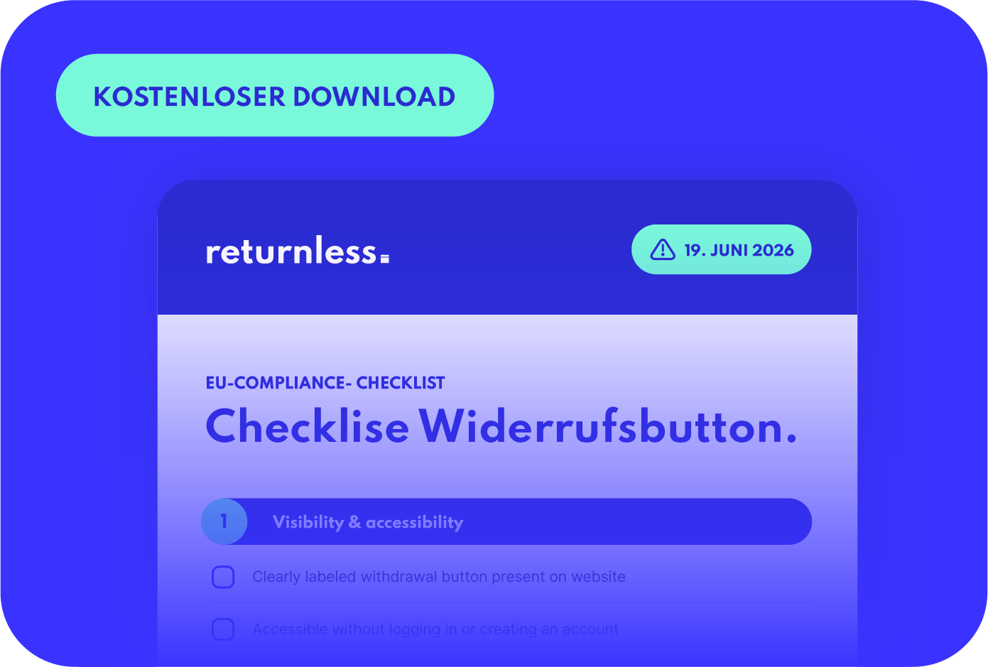 Compliance-Checkliste für den Widerrufsbutton