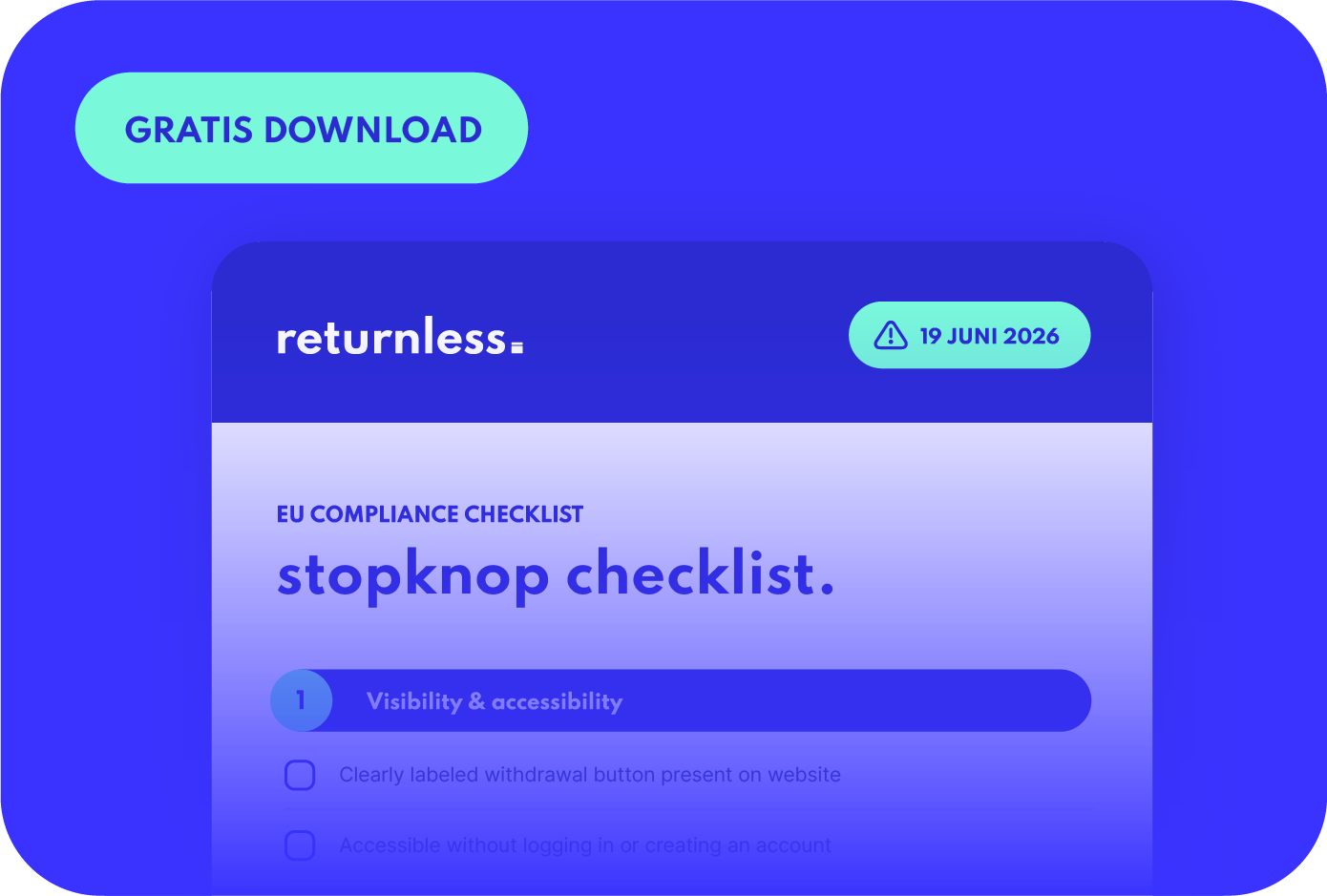 Stopknop checklist