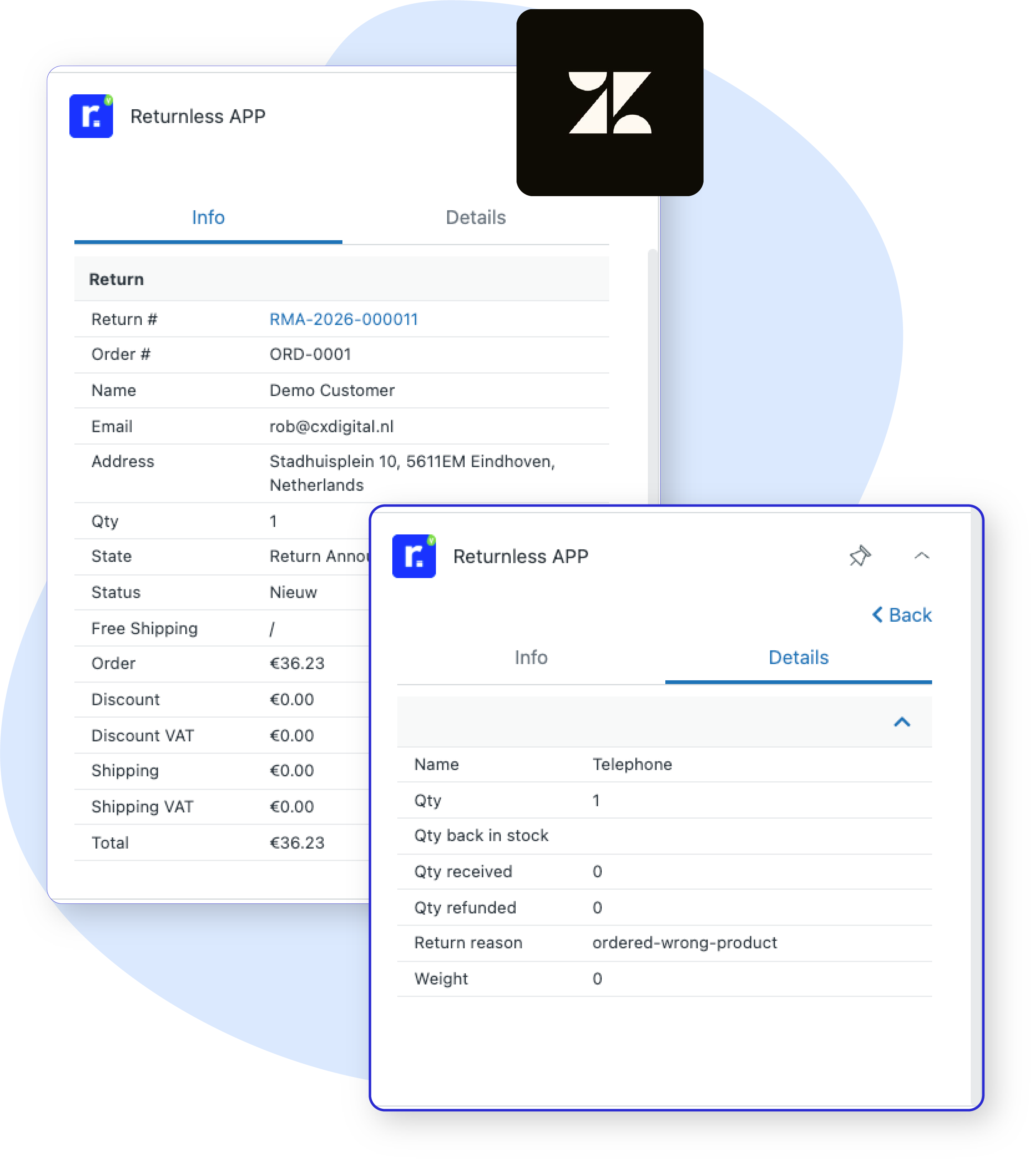 Handle returns where your team already works