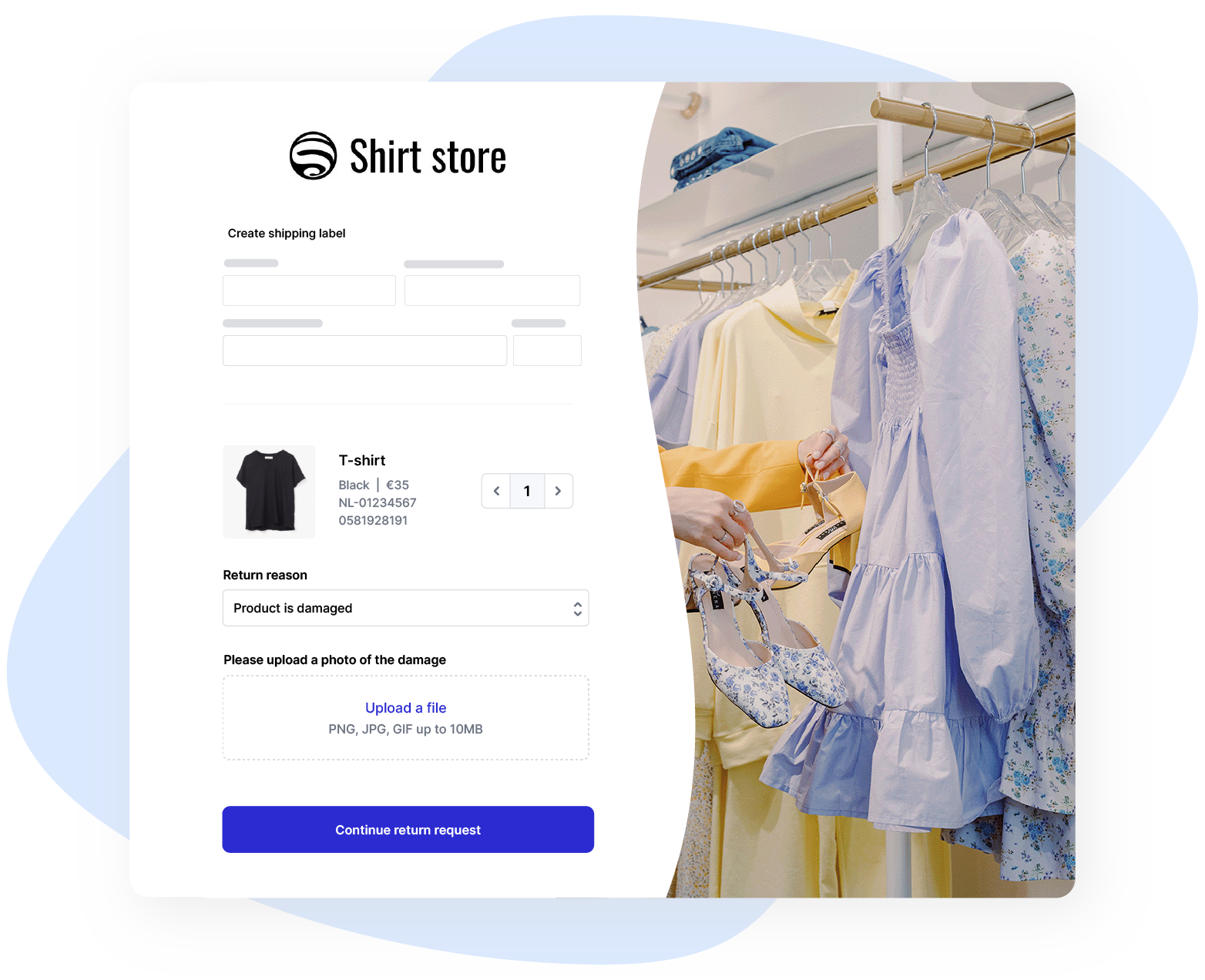 Return process for fashion webshops | Returnless