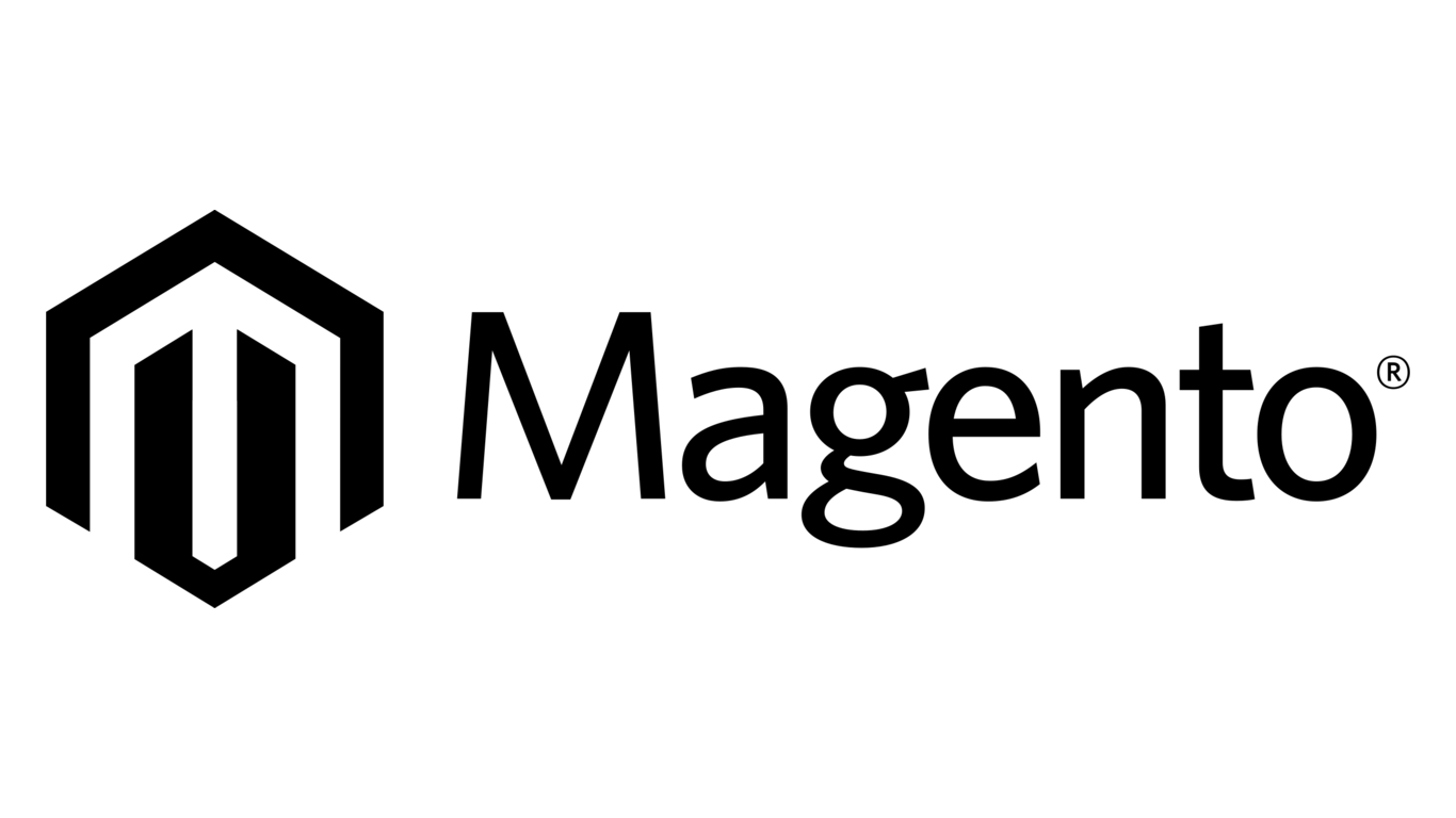 Magento logo - zwart