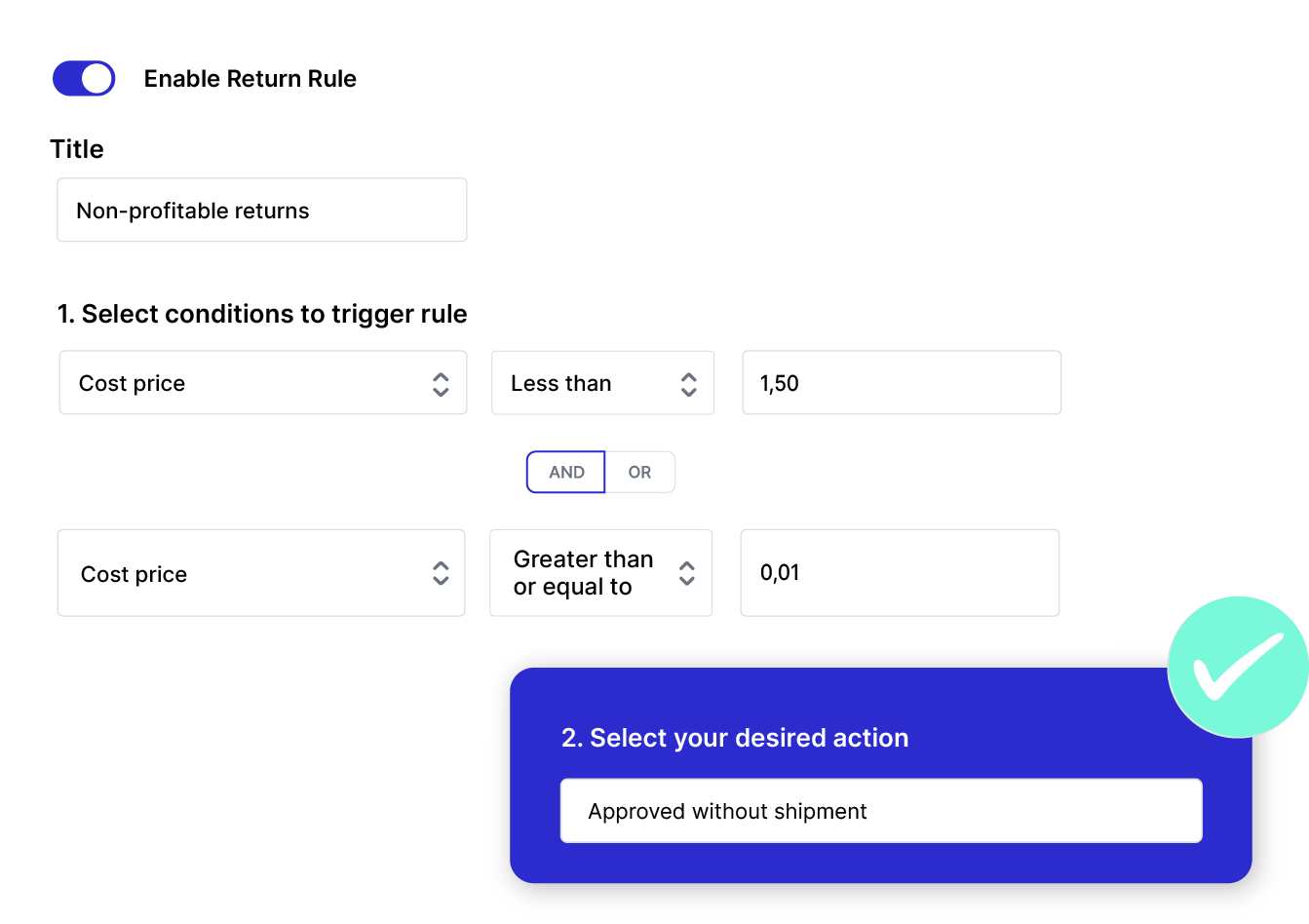 Return rules