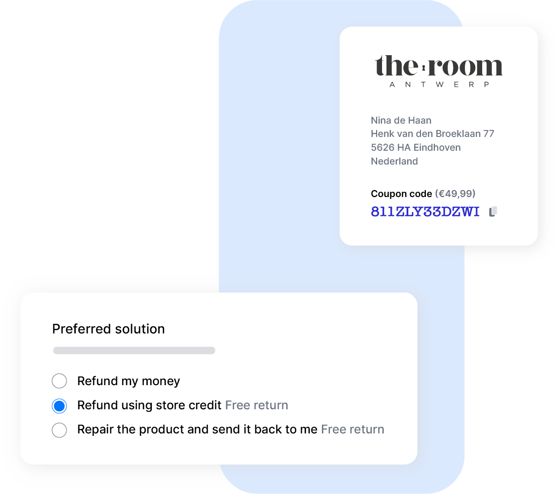 The Room Antwerp - Return form - Coupons@2x