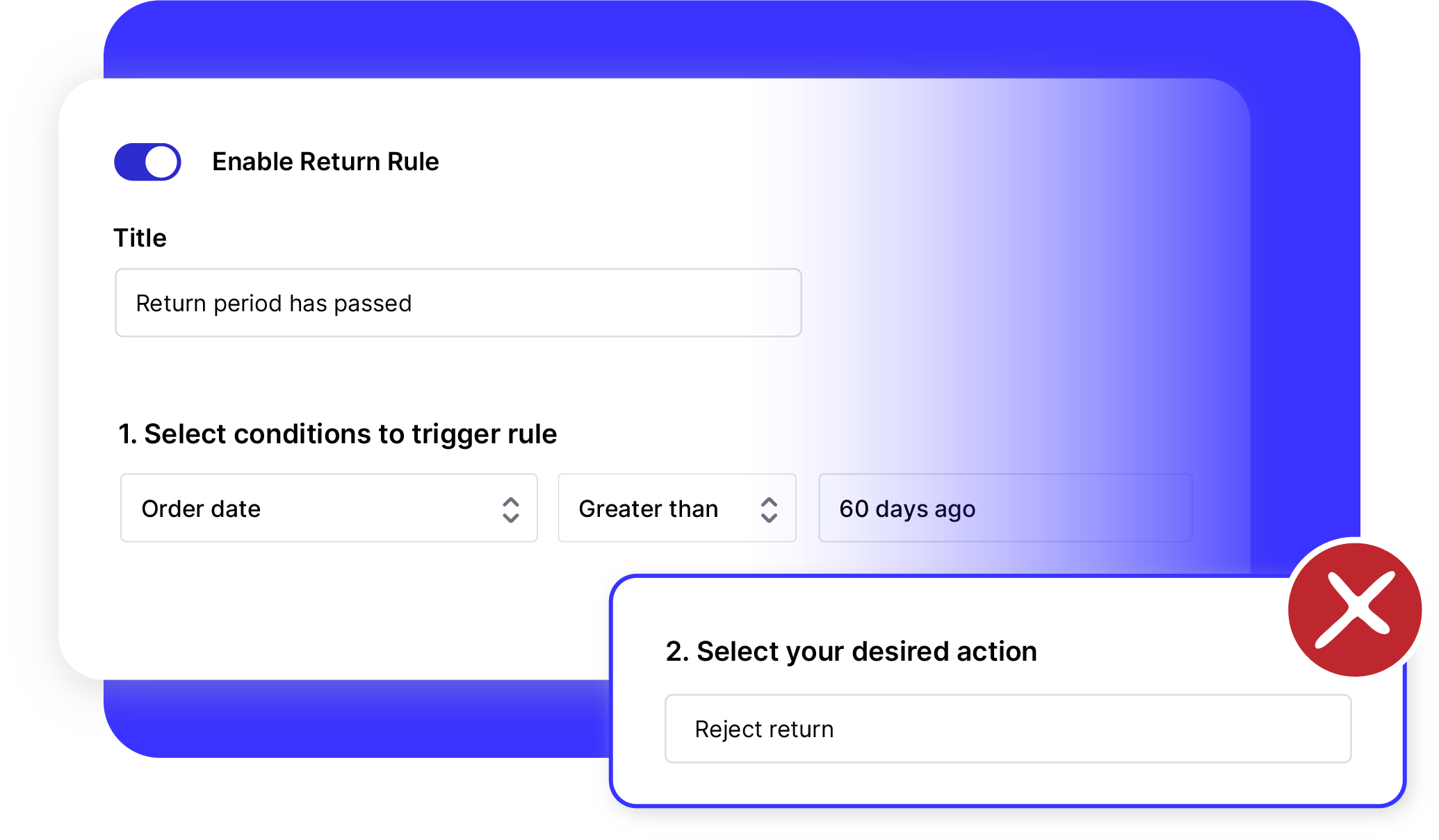 Automatically accept or reject returns