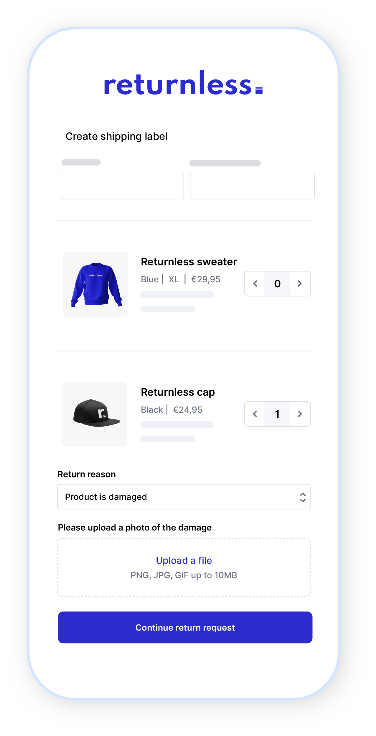 Return form - damaged item@3x