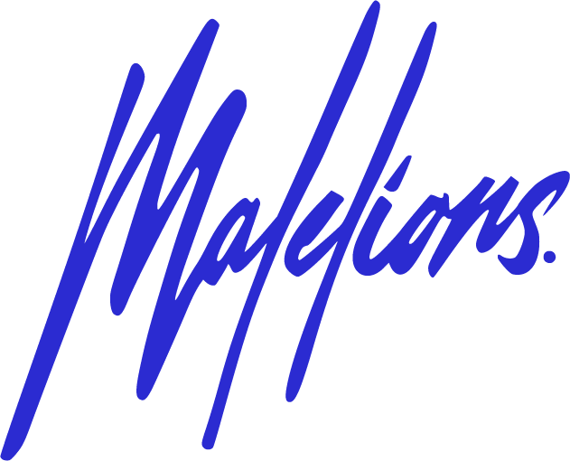 malelions-blauw logo